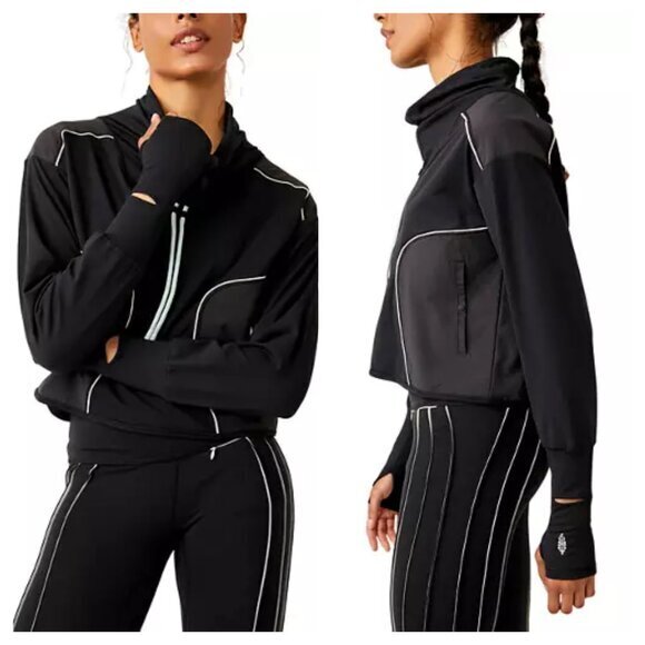 FP Movement Act Fast Layer Sweatshirt S Black - Picture 1 of 16
